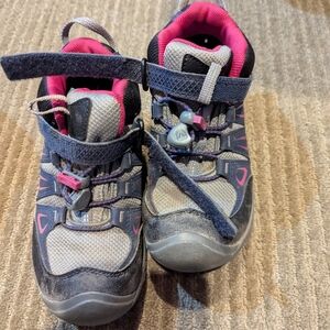 Keen Kids' Charcoal and Fuchsia Sneakers